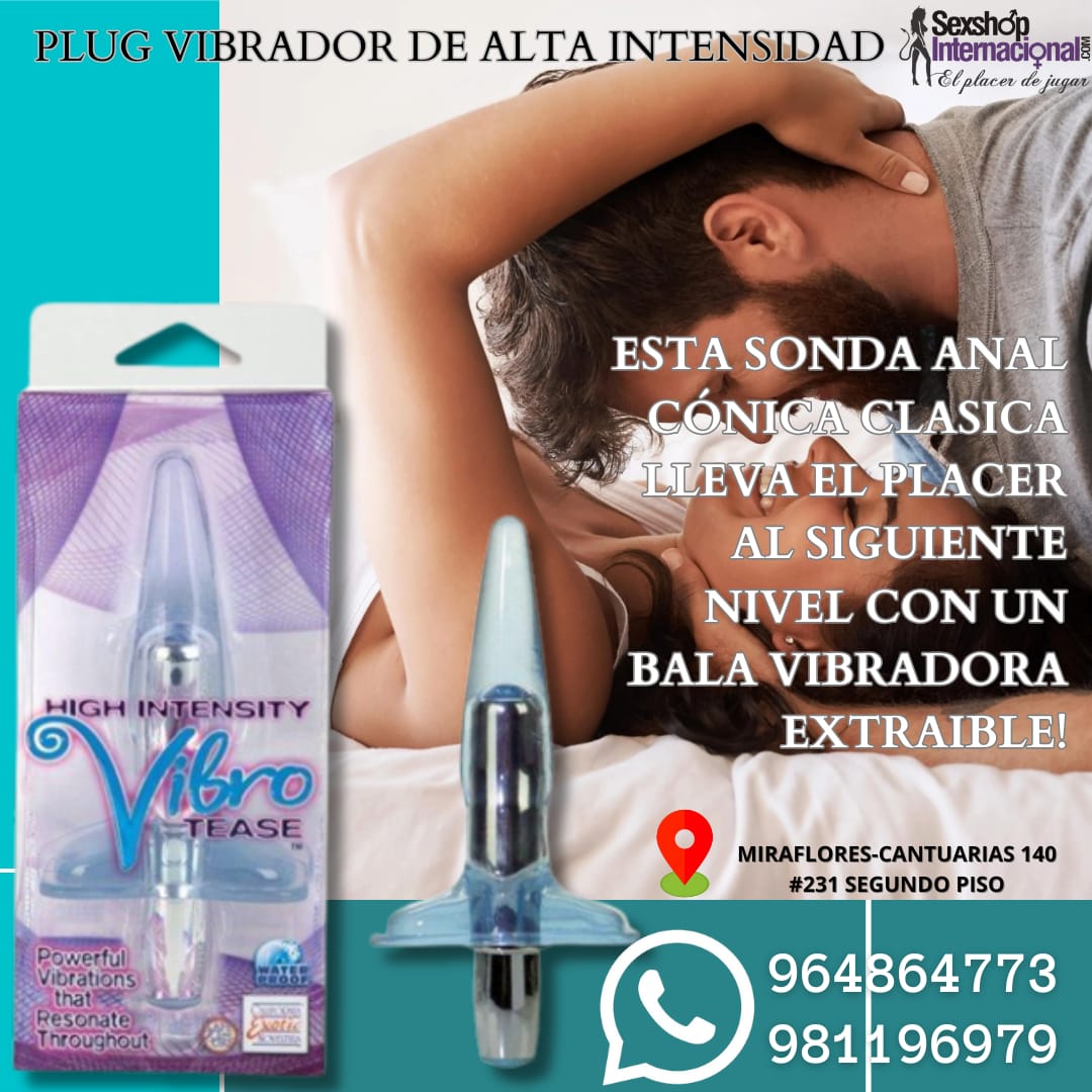 VIBRADOR PLUG ANAL-DE SILICONA-VIBRO-SEXSHOP LIMA 971890151 